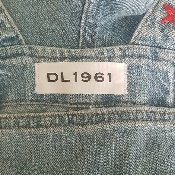 DL1961 // ltd ed cara denim destroyed shortalls julie sarinara sincerely jules - Picture 8 of 16